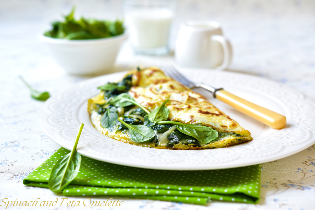 Spinach and Feta Omelette